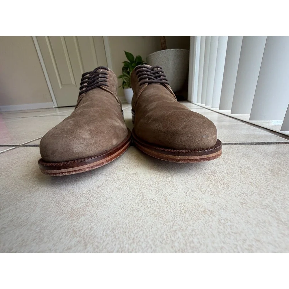 Cole Haan Colton Plain Toe Derby Oxfords Men's Size 9 M Brown Suede C12421